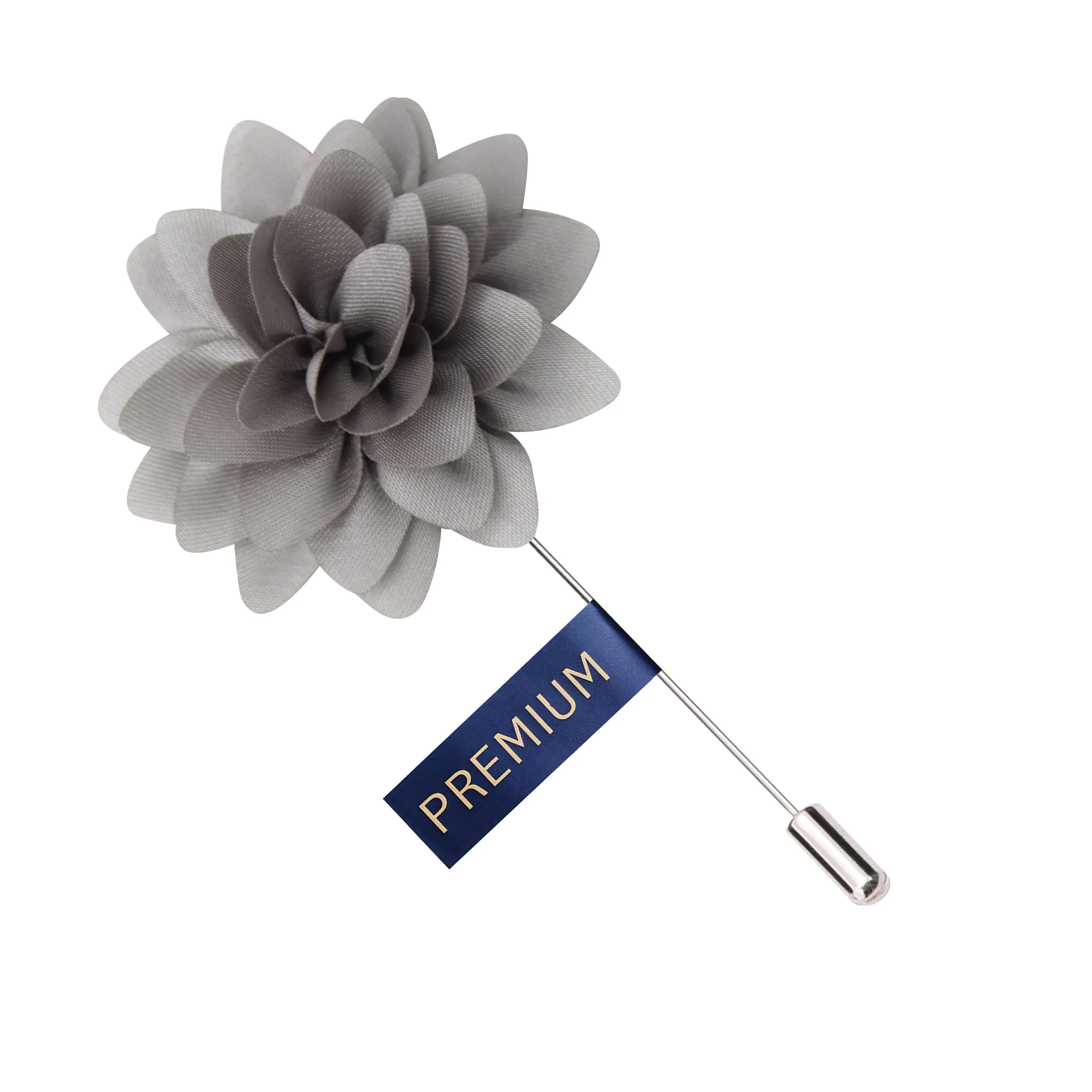 Peluche Elron Petals Grey Brooch Lapel Pin