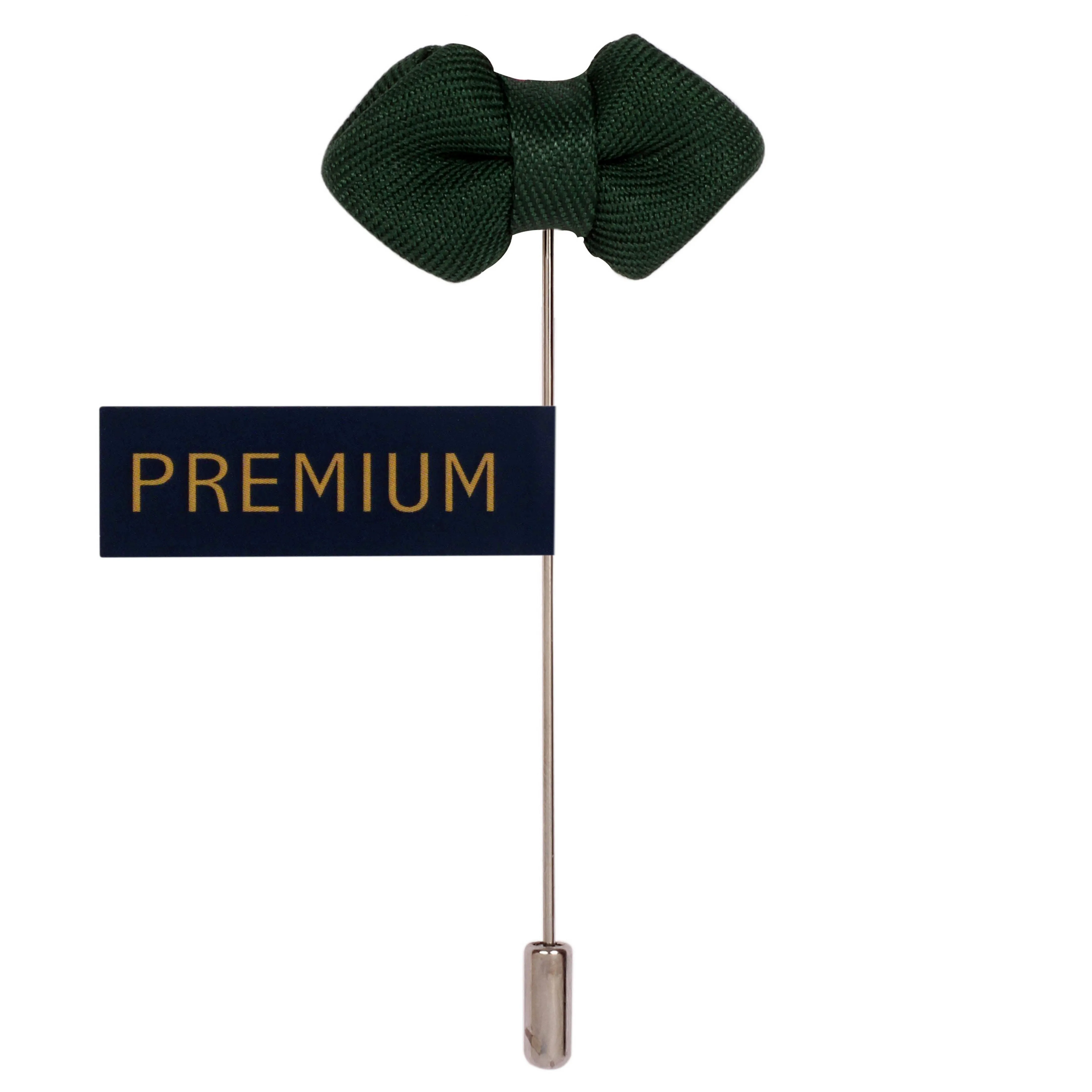 Peluche Mini Bow Green Brooch Lapel Pin