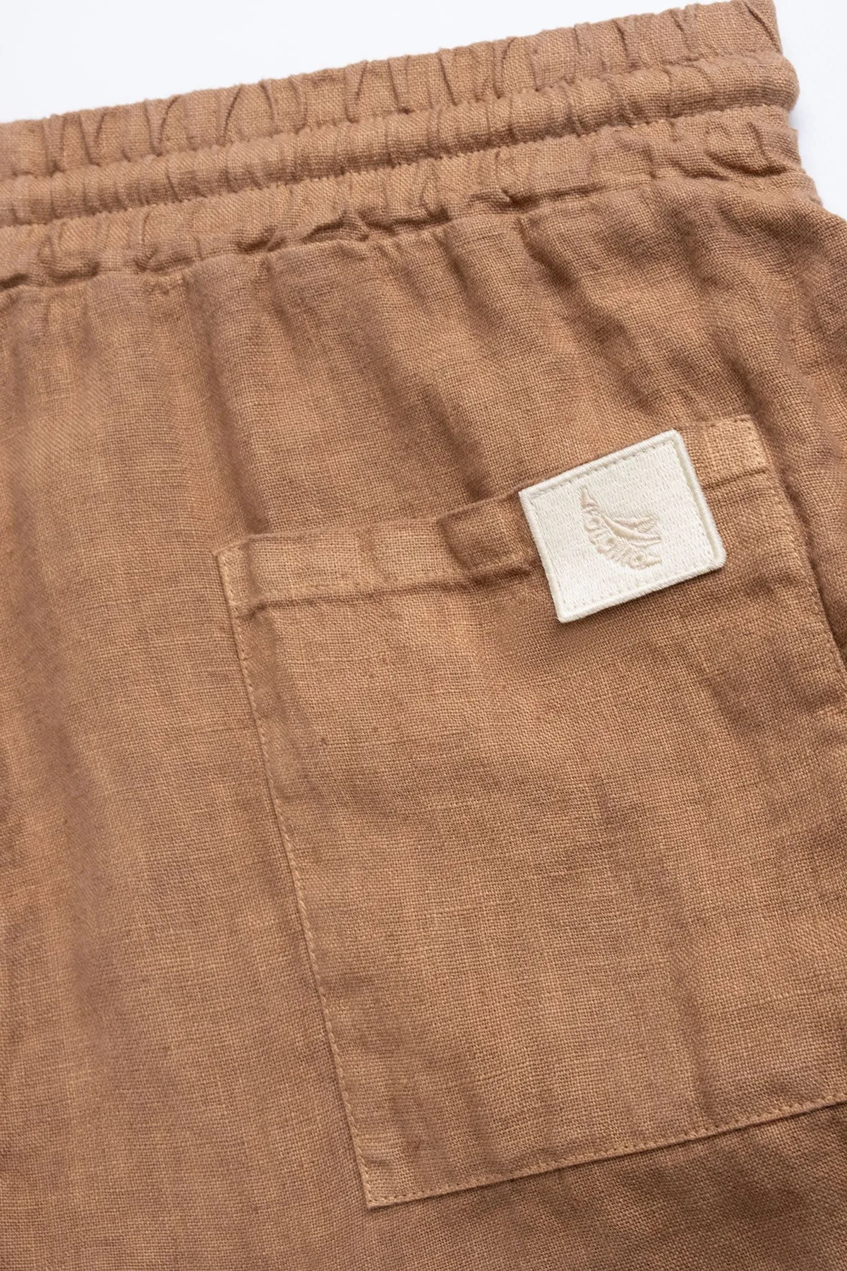 Premium Linen Shorts in Tobacco