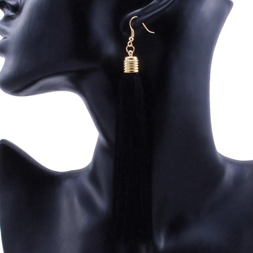 REVOLIA 3 Pairs Womens Long Tassel Dangle Earrings for Women Fringe Drop Earrings Elegant
