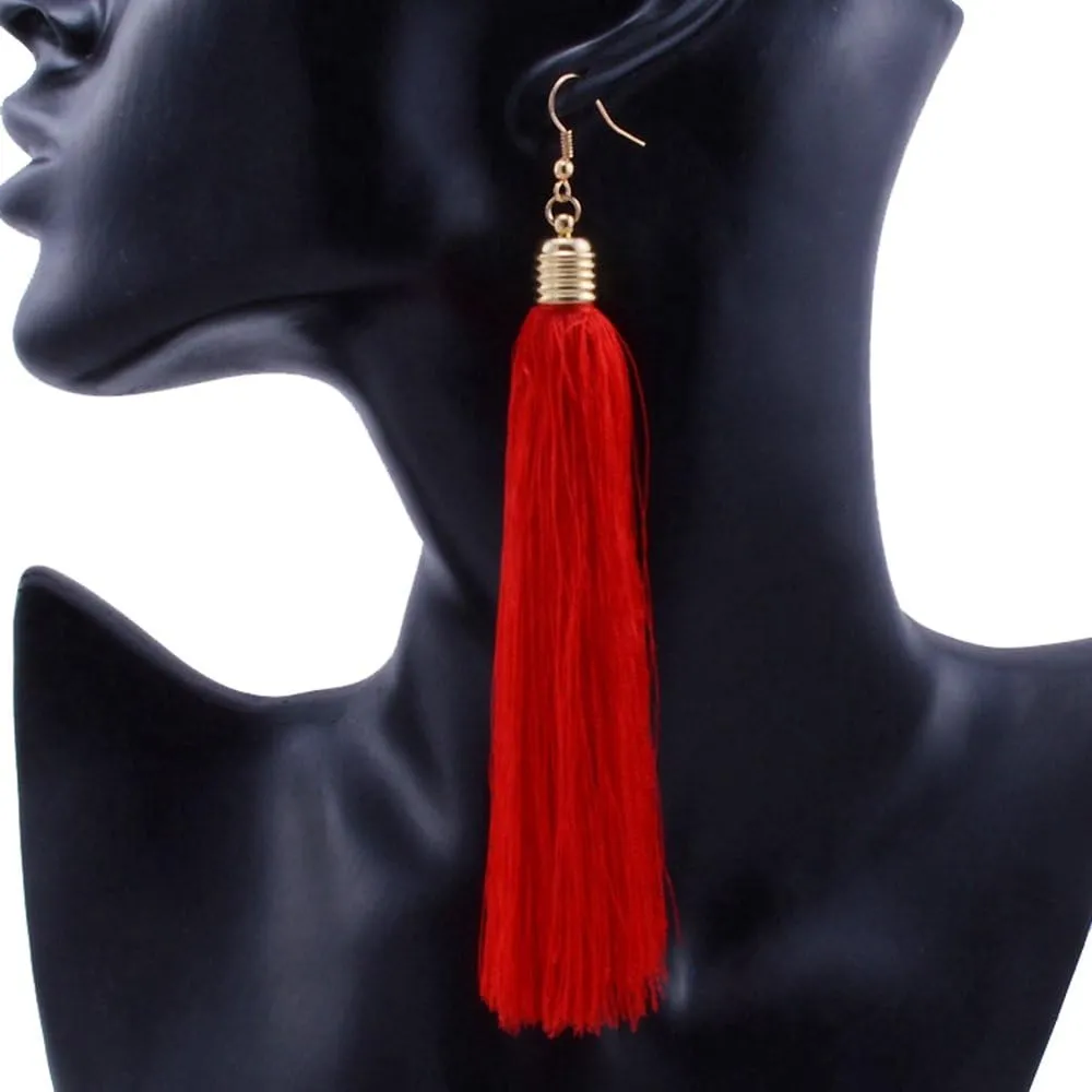 REVOLIA 3 Pairs Womens Long Tassel Dangle Earrings for Women Fringe Drop Earrings Elegant