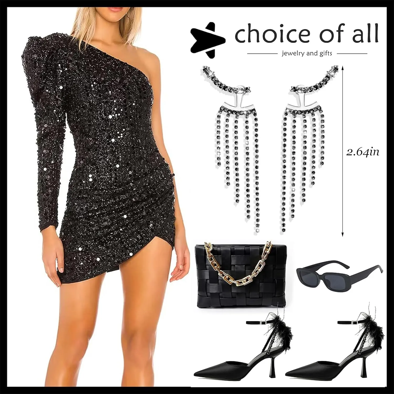 Rhinestone Tassel Earrings for Women Sparkly Long Tassel Earrings Prom Earrings Bling Crystal Chandelier Earrings Wedding Party Prom Dress Outfit Jewerly Gifts