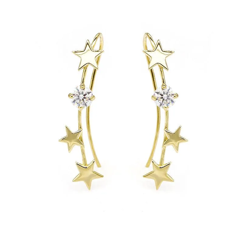 Silver Plated Earrings Fashion Piece