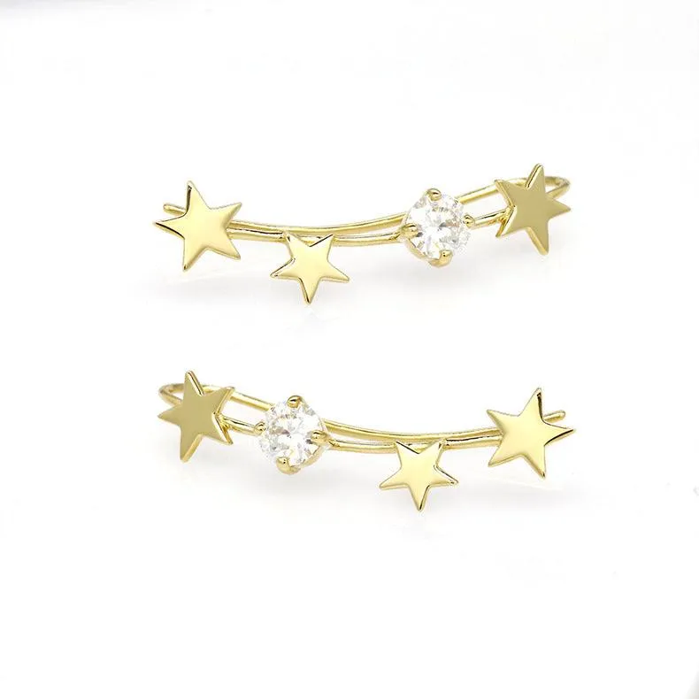 Silver Plated Earrings Fashion Piece