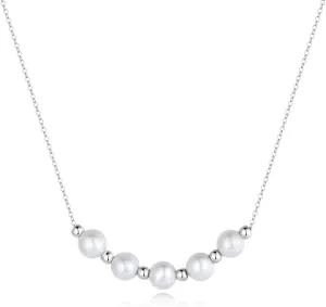 Stjarna Handmade Freshwater Pearl Necklace 6-7mm White Aurora Pearl Pendant 14K Gold Filled Necklaces for Women Jewelry Gift NP11J
