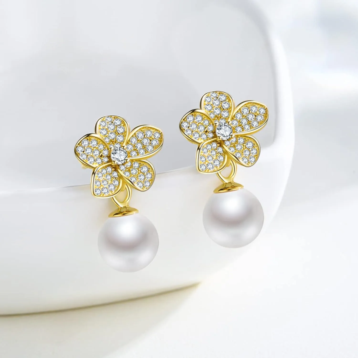 Stud Earrings for Women 925 Sterling Silver Hypoallergenic Dangle Drop Fashion Dainty Earrings for Women Moonstone Turquesa Jewelry Gifts for Mother's Day