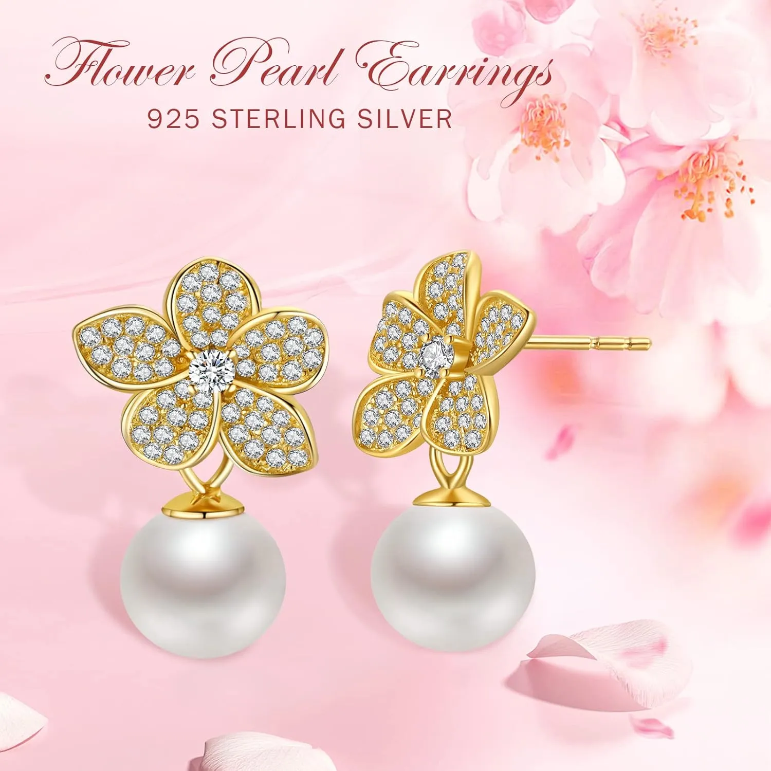Stud Earrings for Women 925 Sterling Silver Hypoallergenic Dangle Drop Fashion Dainty Earrings for Women Moonstone Turquesa Jewelry Gifts for Mother's Day
