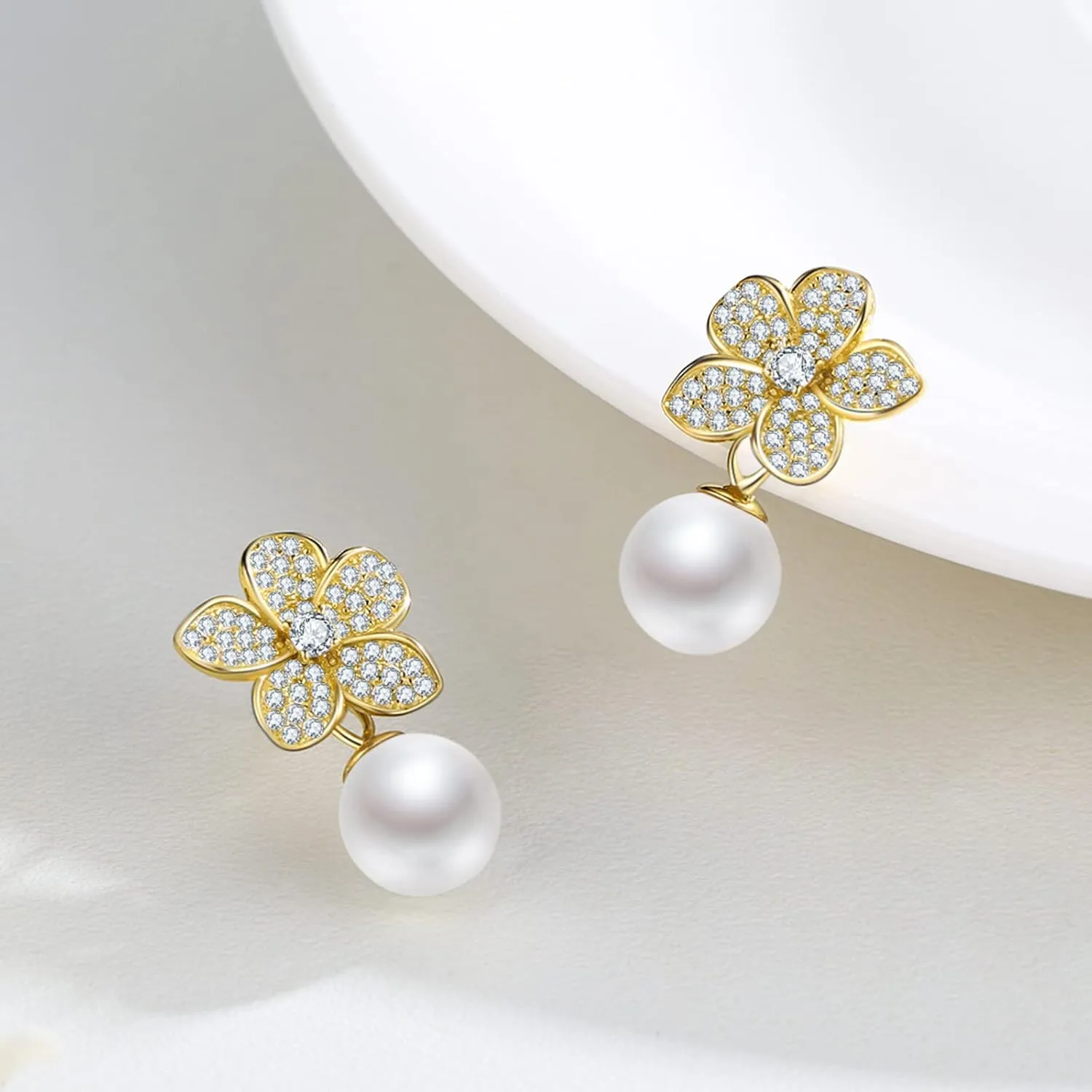 Stud Earrings for Women 925 Sterling Silver Hypoallergenic Dangle Drop Fashion Dainty Earrings for Women Moonstone Turquesa Jewelry Gifts for Mother's Day
