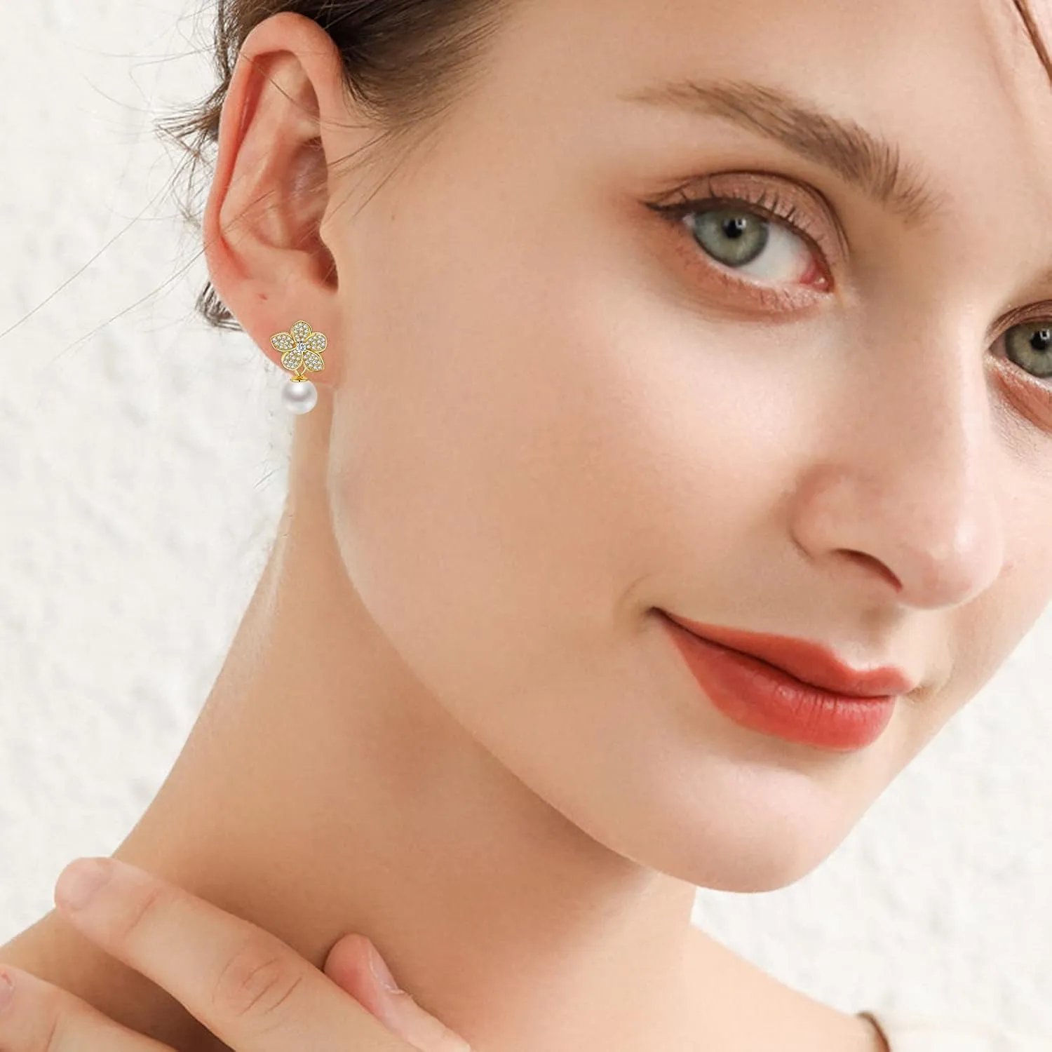 Stud Earrings for Women 925 Sterling Silver Hypoallergenic Dangle Drop Fashion Dainty Earrings for Women Moonstone Turquesa Jewelry Gifts for Mother's Day