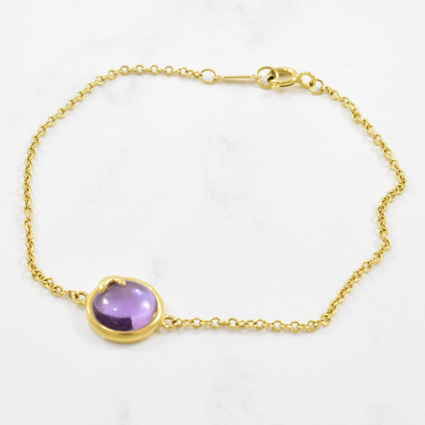 'Tiffany & Co.' Paloma Picasso Amethyst Olive Leaf Bracelet | 2.00ct | 7" |