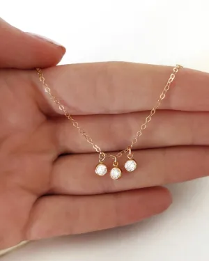 Triple CZ Necklace