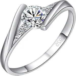 Women Rings Gifts Exquisite Out Commemorate Ring Women Engagement Wedding Jewelry Gift Size 5-10 Rings For Women