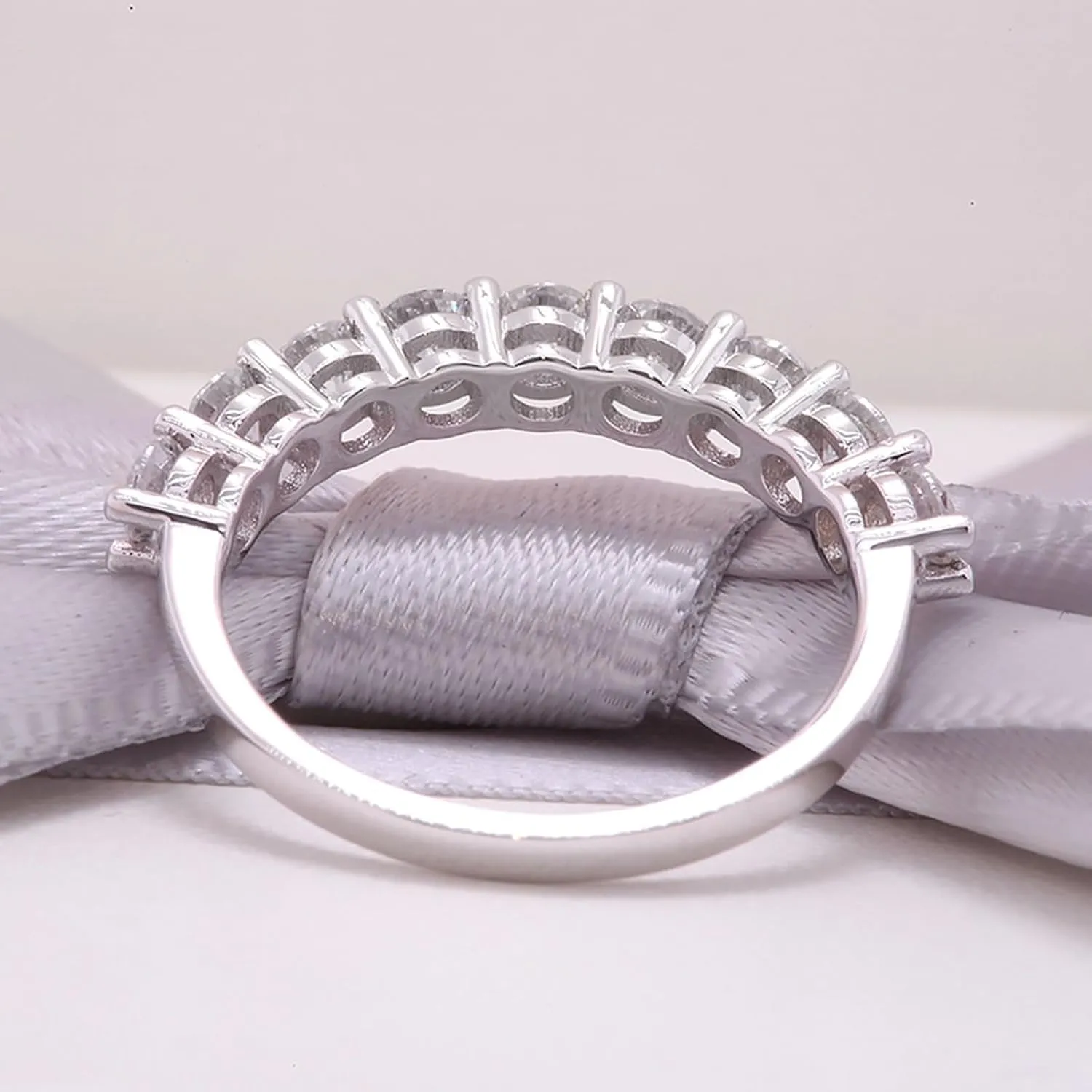 Wycian Married Ring, 18K Rings Diamond Stackable Knuckle for Women bff Auntie Valentines Day Jewelry