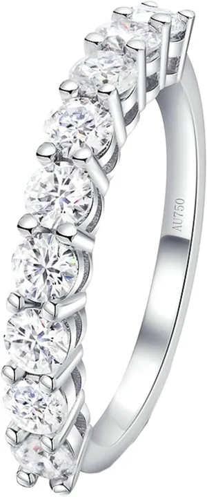Wycian Married Ring, 18K Rings Diamond Stackable Knuckle for Women bff Auntie Valentines Day Jewelry
