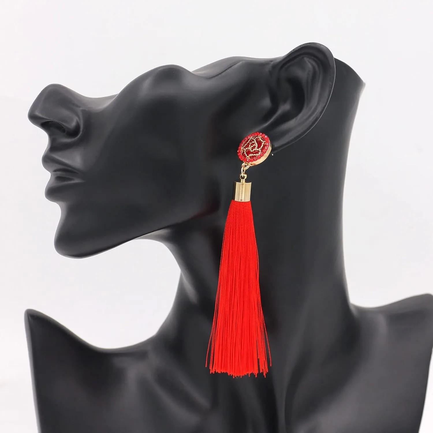 Zealmer Colorful Tassel Earrings For Women Bohemian Long Dangle Drop Statement Earrings Fashion Jewelry For Birthday Christmas Valentines Day Gift