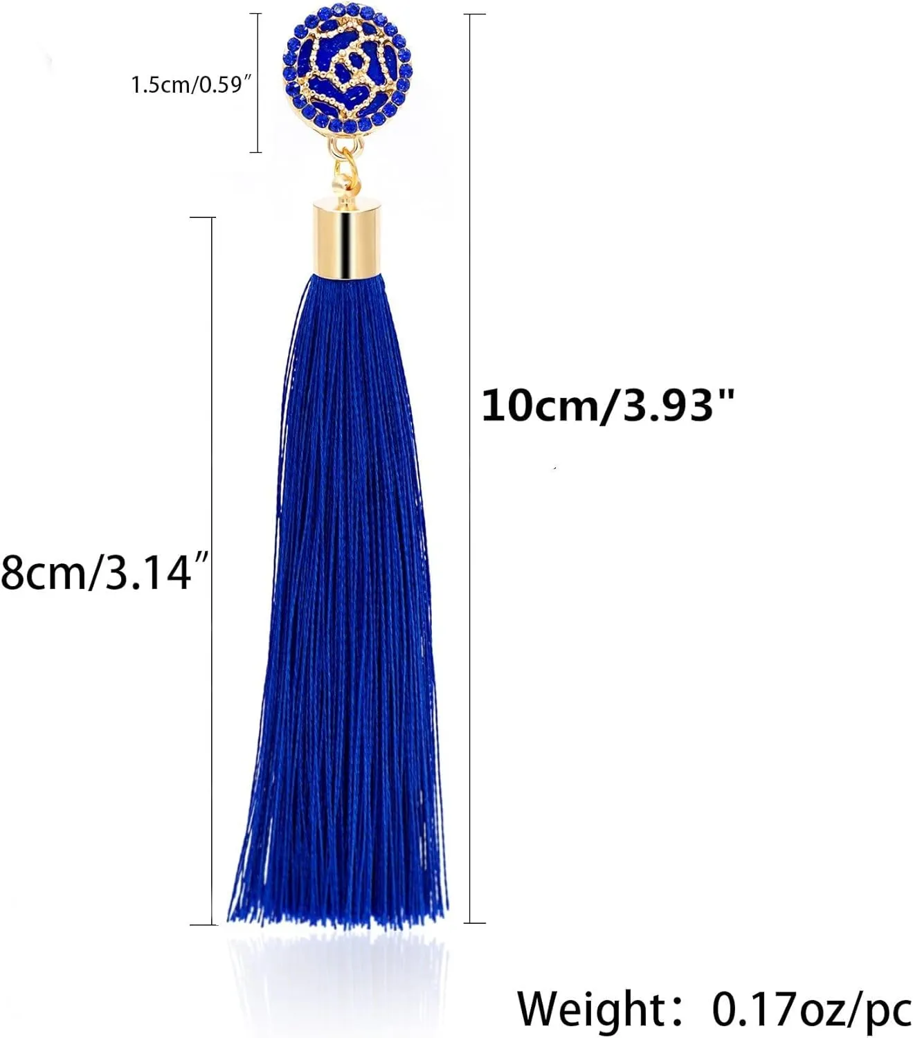 Zealmer Colorful Tassel Earrings For Women Bohemian Long Dangle Drop Statement Earrings Fashion Jewelry For Birthday Christmas Valentines Day Gift