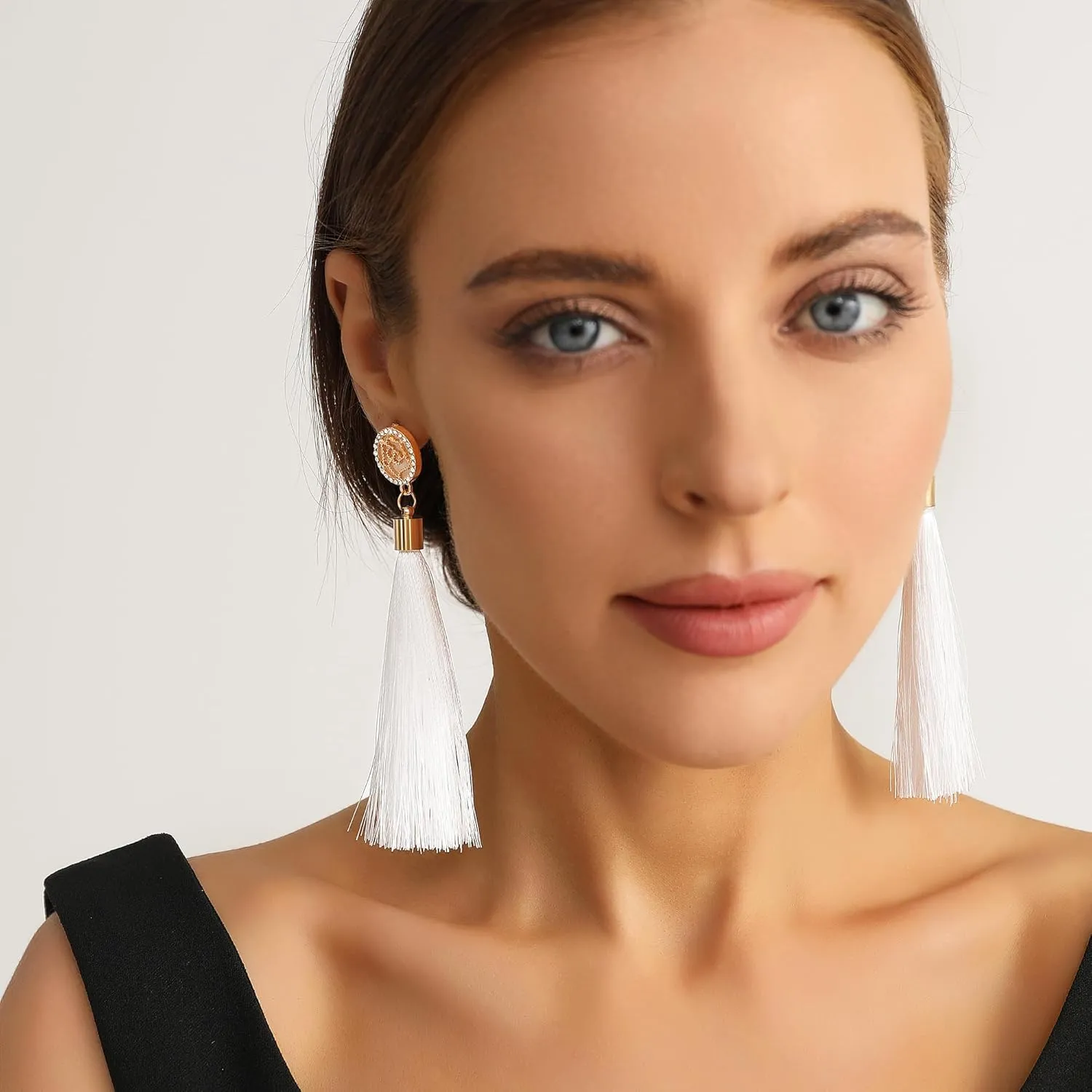 Zealmer Colorful Tassel Earrings For Women Bohemian Long Dangle Drop Statement Earrings Fashion Jewelry For Birthday Christmas Valentines Day Gift